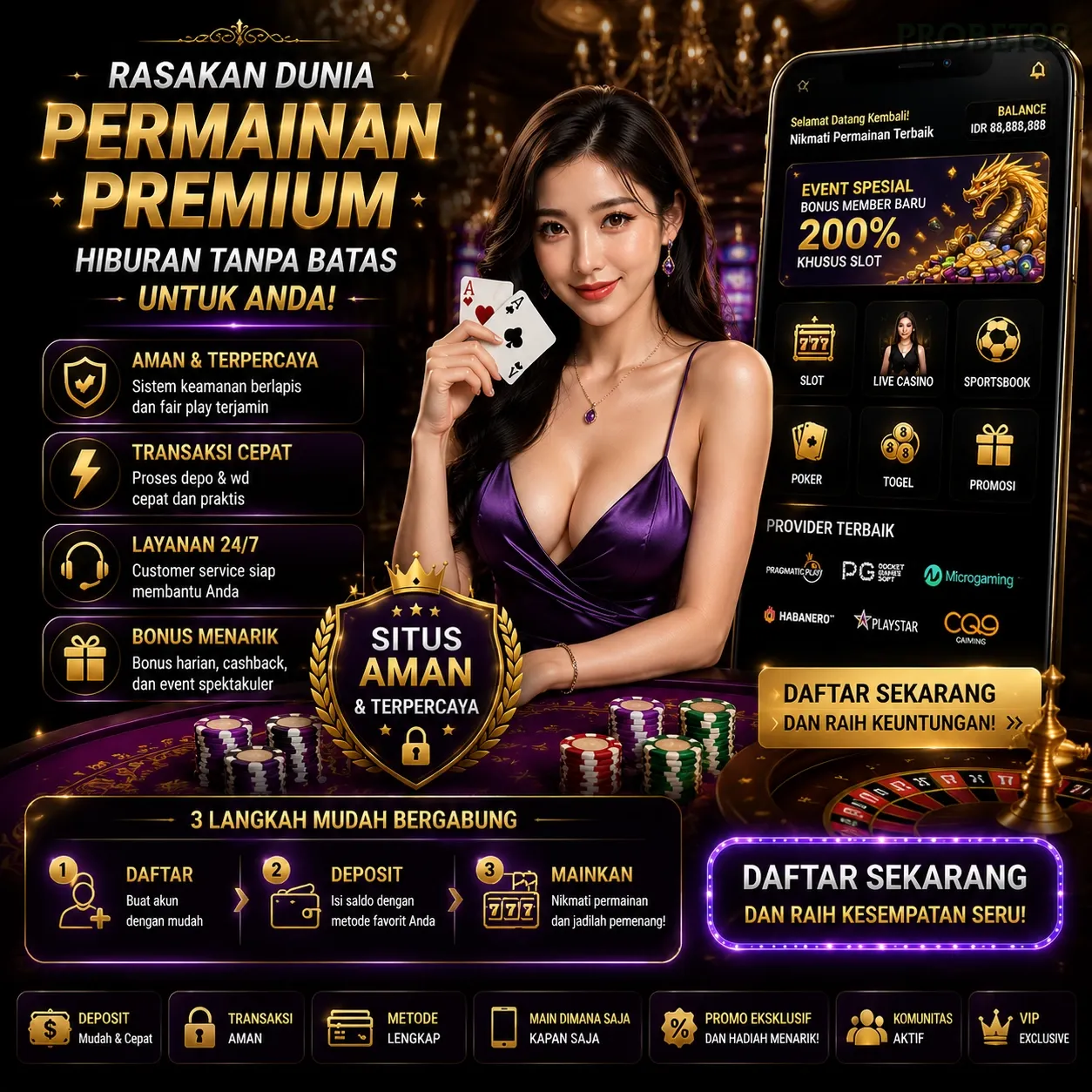 Ikon aplikasi probet88 resmi